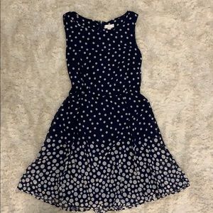 Navy Polka Dot Dress